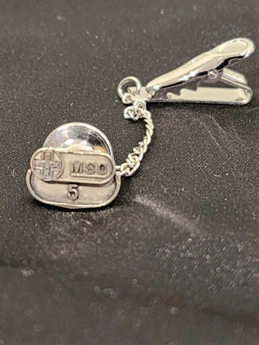 Vintage MSD Sterling Award Tie Clip and Pin
